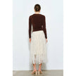 Velvet Twist-Front Long Sleeve Top