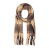 Cozy Plaid Scarf | Brown