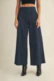Back Binding Denim Pants