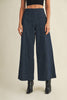 Back Binding Denim Pants