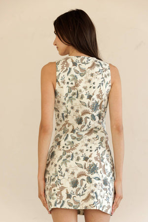 Floral Print Button-up Mini