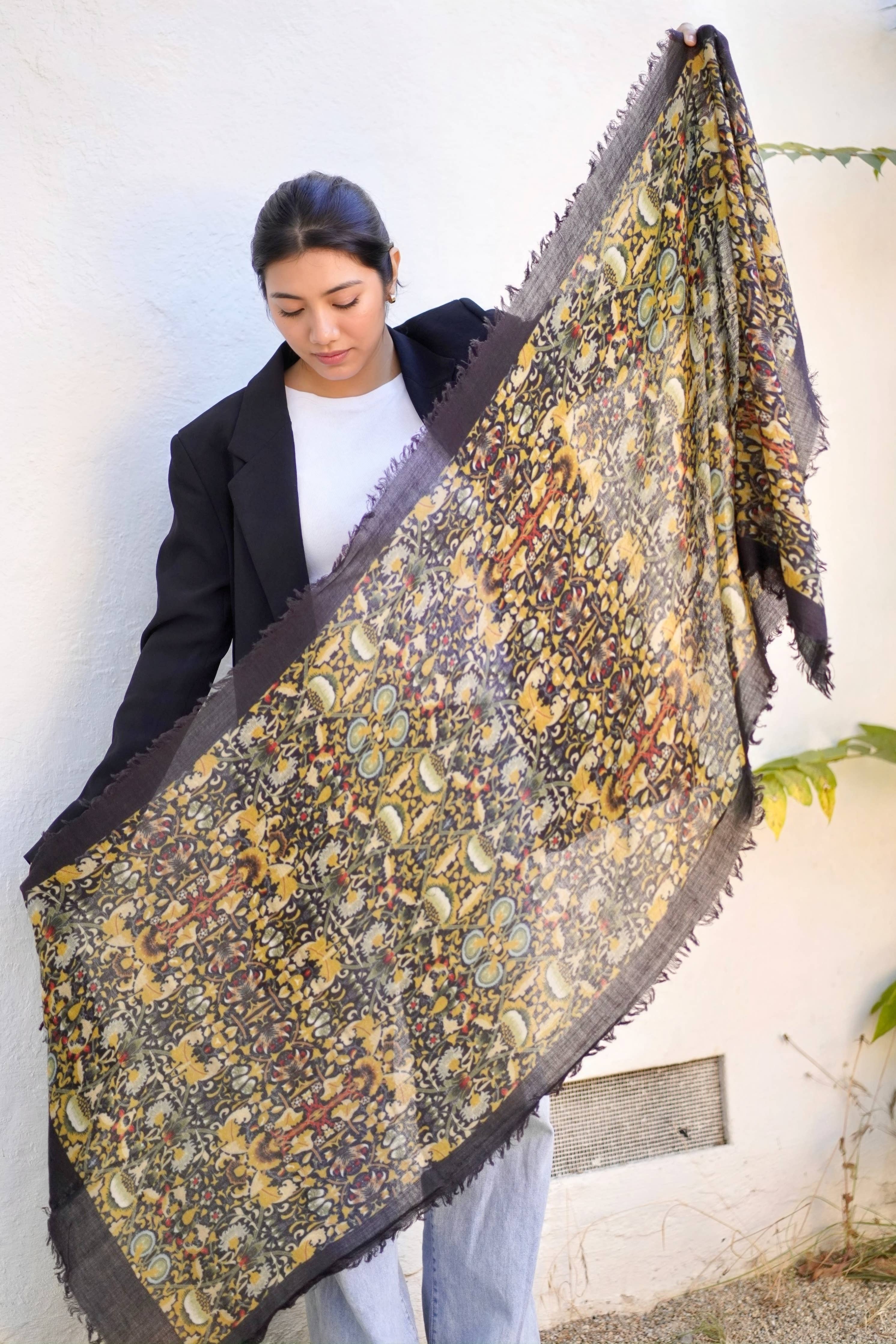 Antonia Wool Silk Scarf