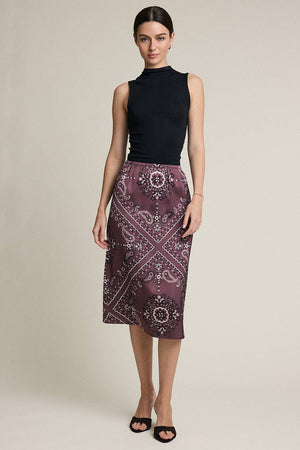 Paisley Midi Skirt