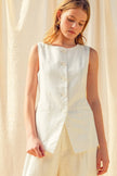 The White Sands Linen Top