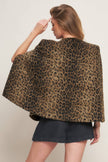 Brown Leopard Capelet