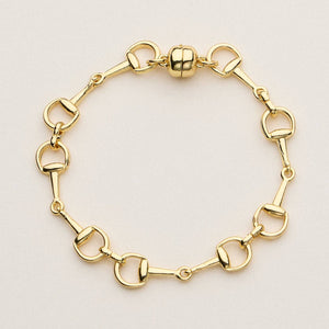 Gold Bit Chain Bracelet