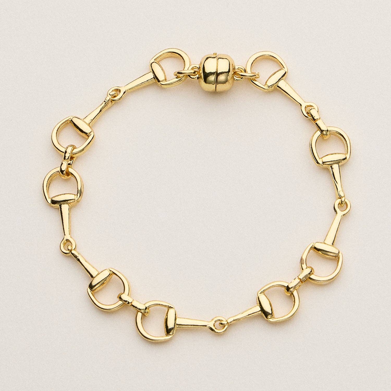Gold Bit Chain Bracelet