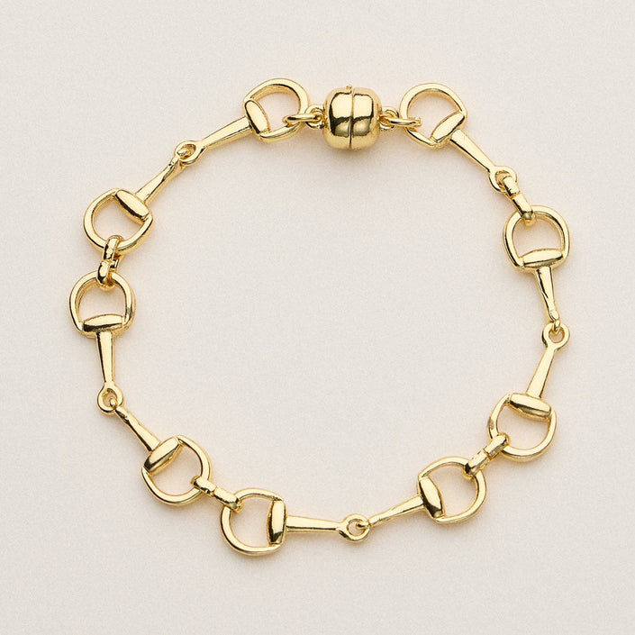 Gold Bit Chain Bracelet