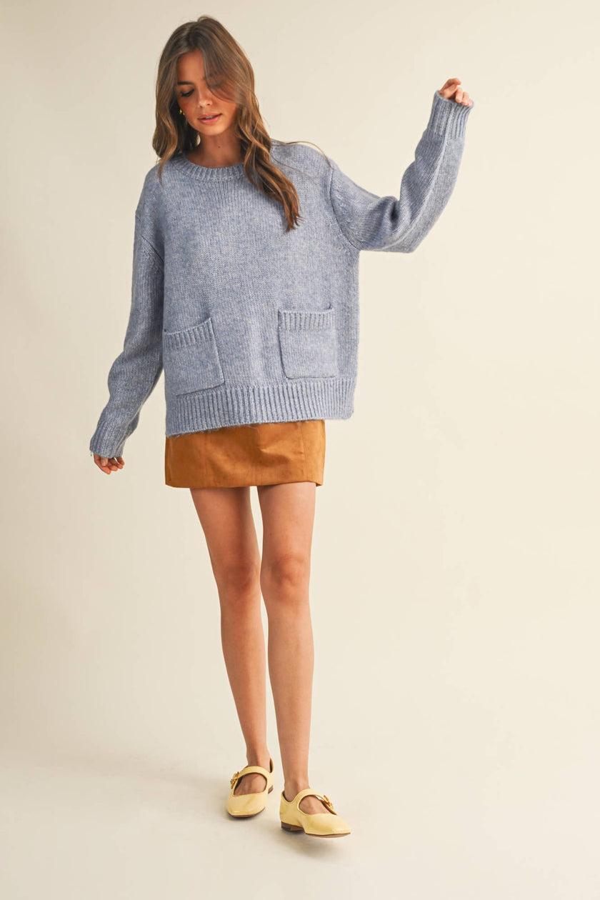 Fitted Suede Mini Skirt | Chestnut