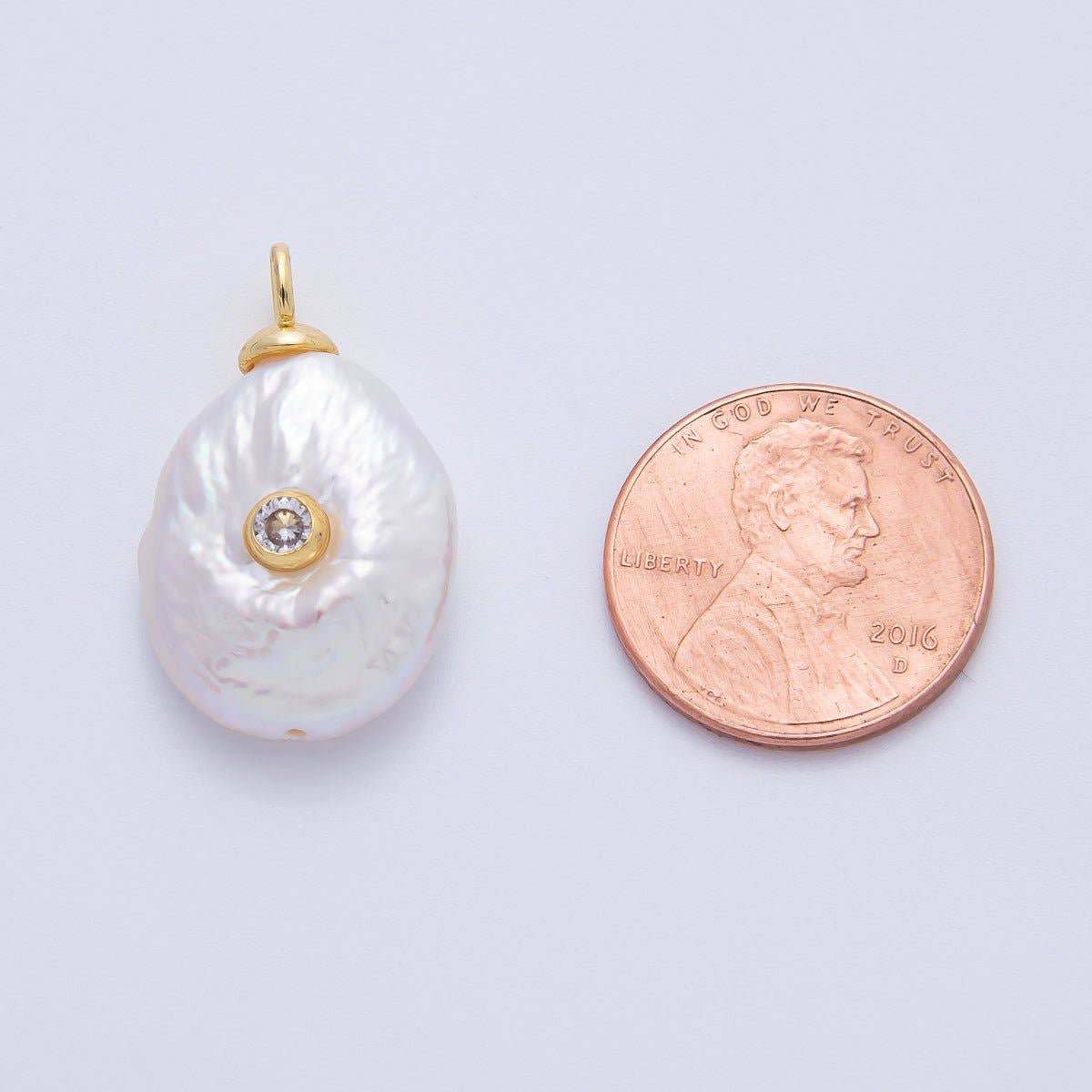 Baroque Freshwater Pearl Drop Pendant