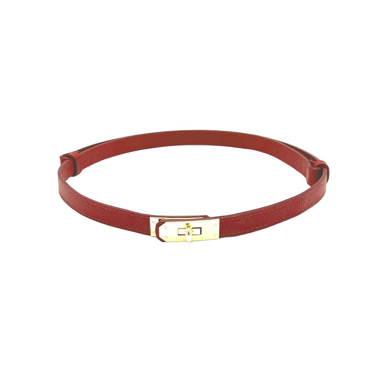Women’s Adjustable Genuine Leather Dress Belt, Made in Italy, art. CIN01