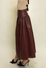 Gathered Midi Skirt