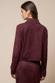 The Merlot Suede Jacket