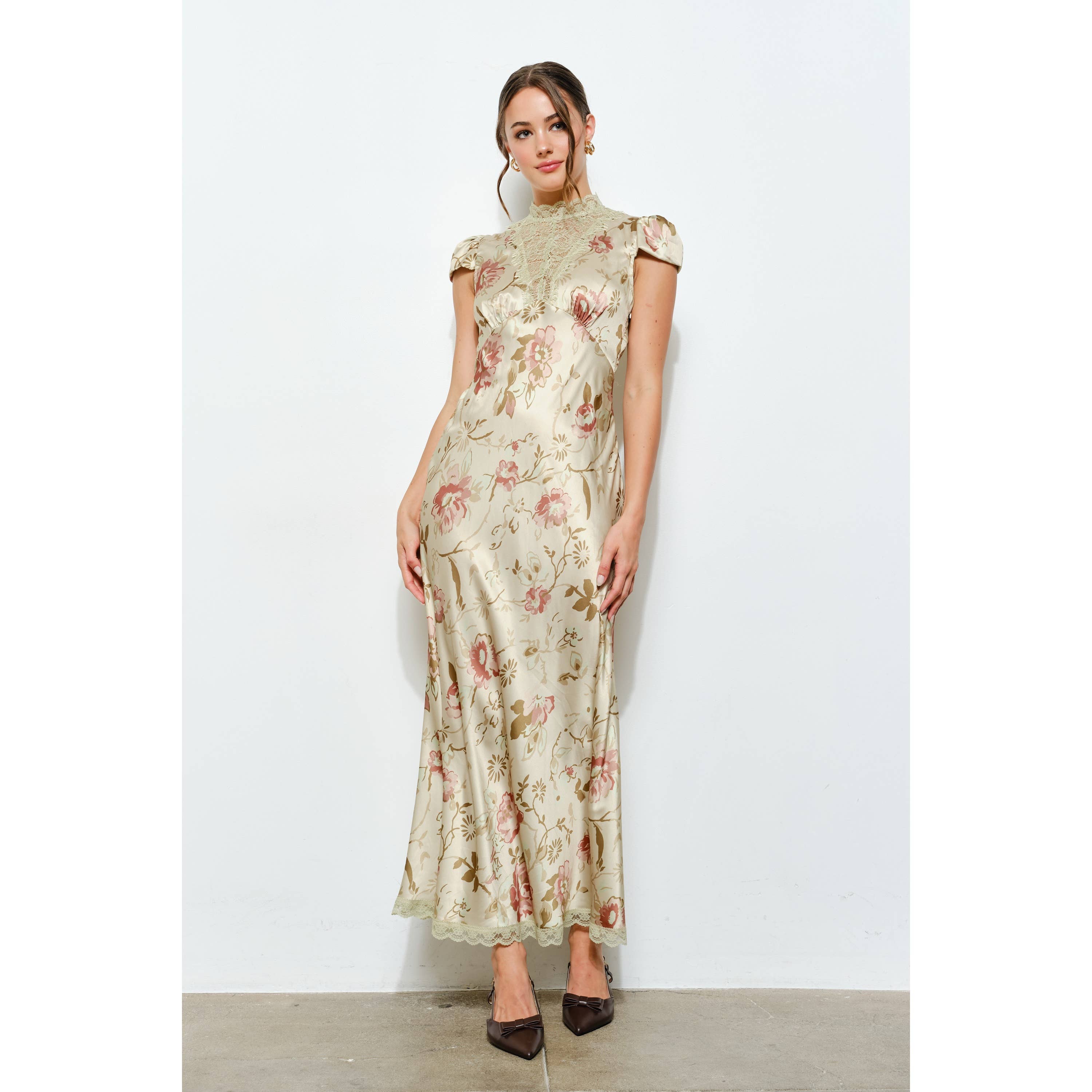 Sage & Satin Dress