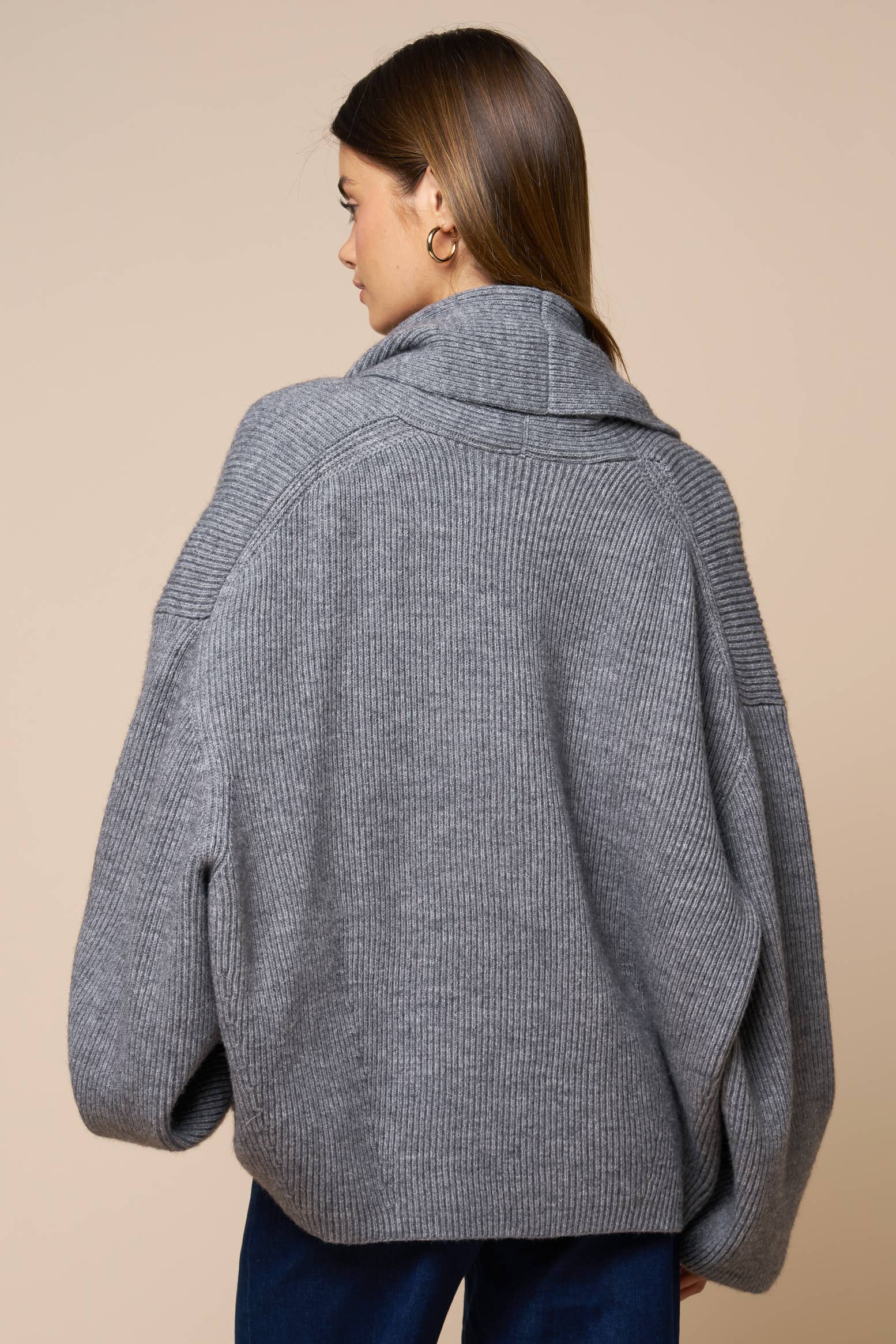 Shawl Collar Wrap Knit Cardigan