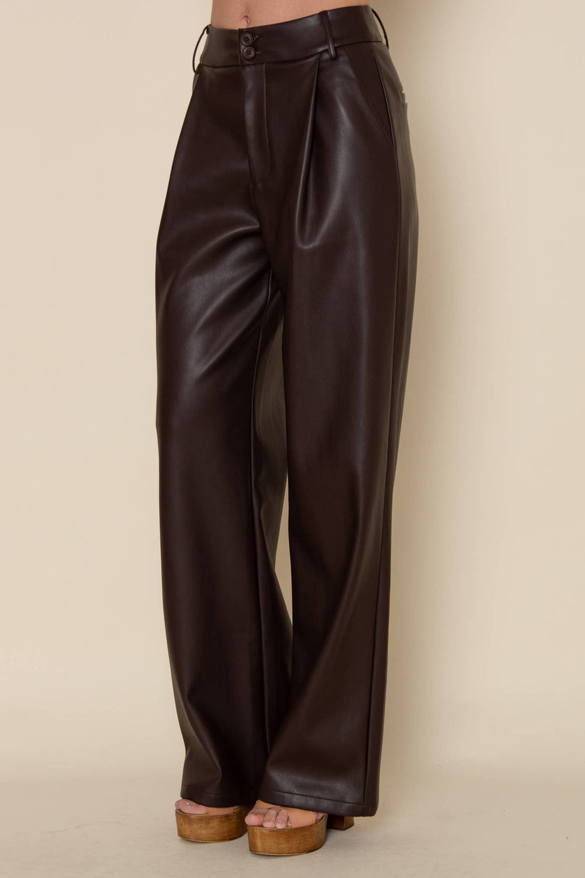 Calabria Vegan Leather Pant