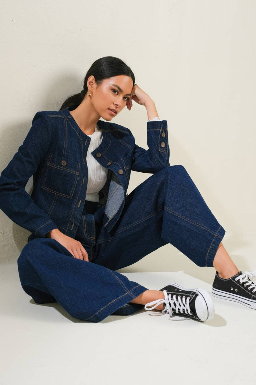 Cropped Denim Jacket