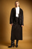 The Noir Suede Skirt