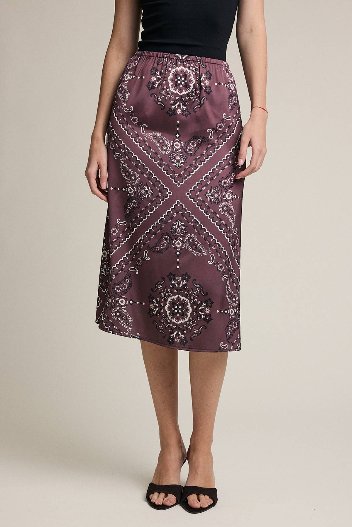 Paisley Midi Skirt
