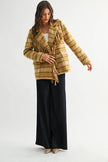 Plaid Fringe Jacket