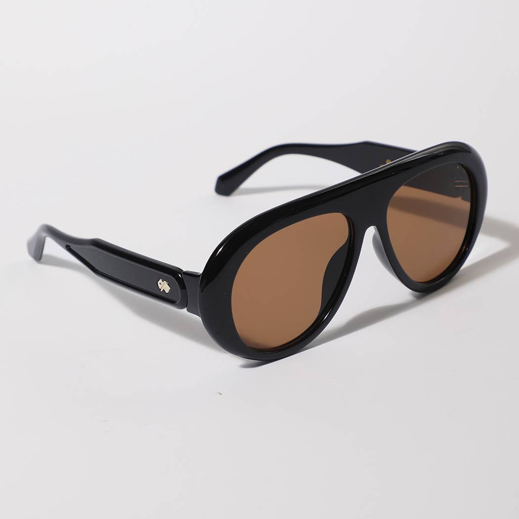 Women's Bold Aviator Style Sunglasses