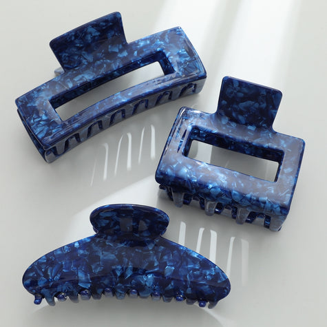 Denim Blue Claw Clip