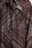 Paisley Scarf Neck Blouse