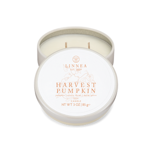 Linnea Petite Tin Candle, Harvest Pumpkin