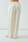 Crinkle Satin Wide-Leg Pants