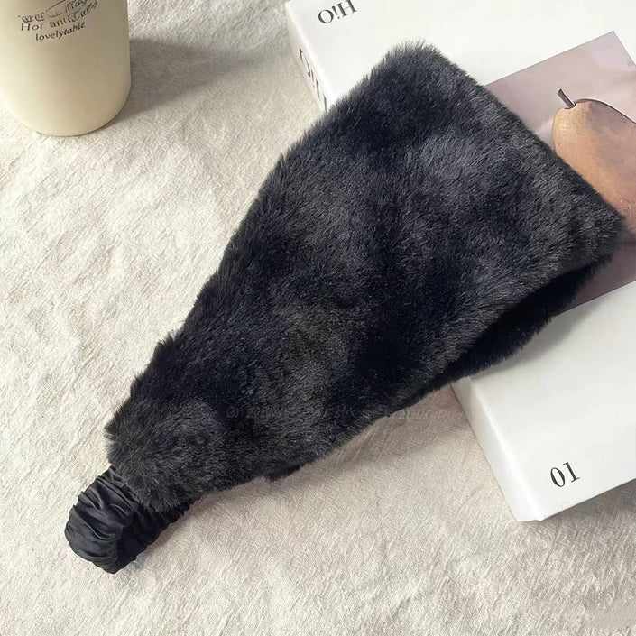 Frosted Pines Faux Fur Headband