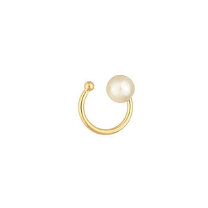 Bezel Ear Cuff | 18k Gold Filled Cubic Zirconia