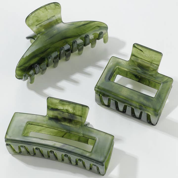 Jade Green Claw Clip