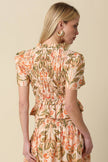 Talia Floral Tie-Front Top
