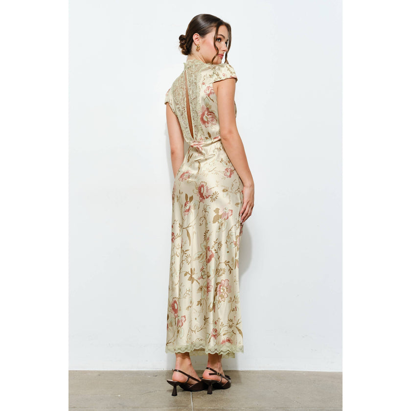 Sage & Satin Dress