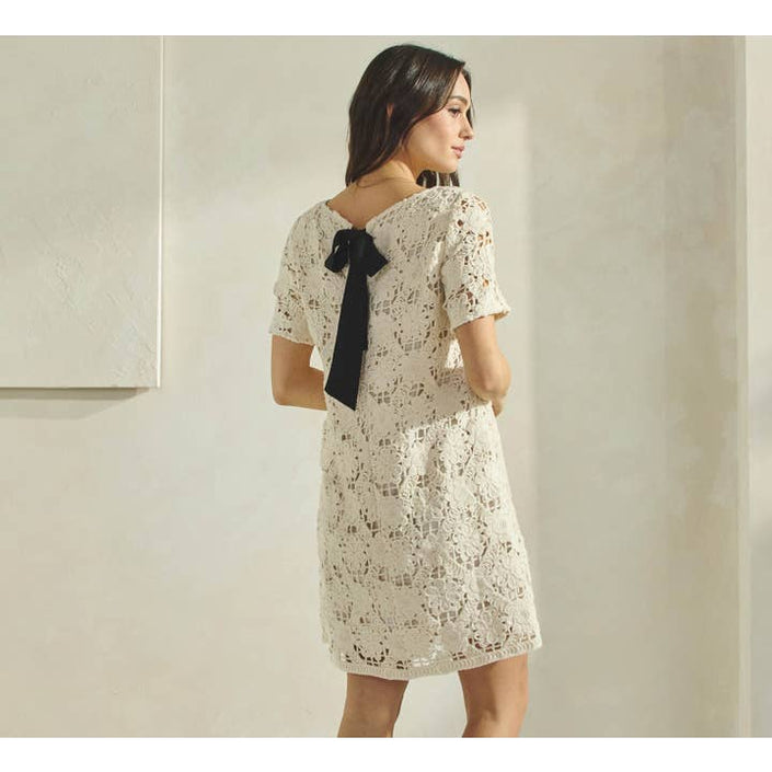 Floral Lace Mini Dress