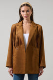 Rufina Fringe Collared Jacket