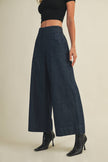 Back Binding Denim Pants