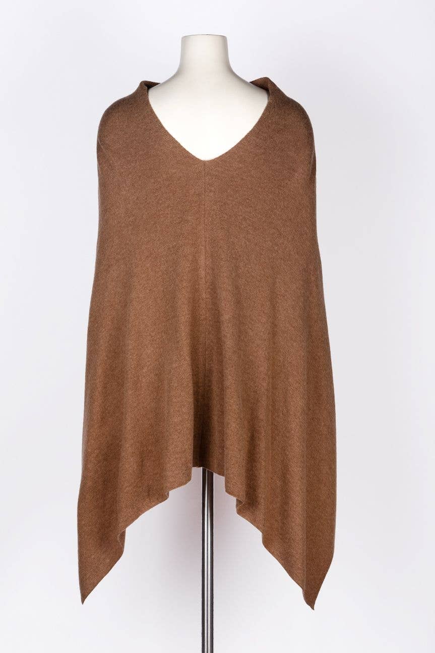 Cashmere Poncho Latte