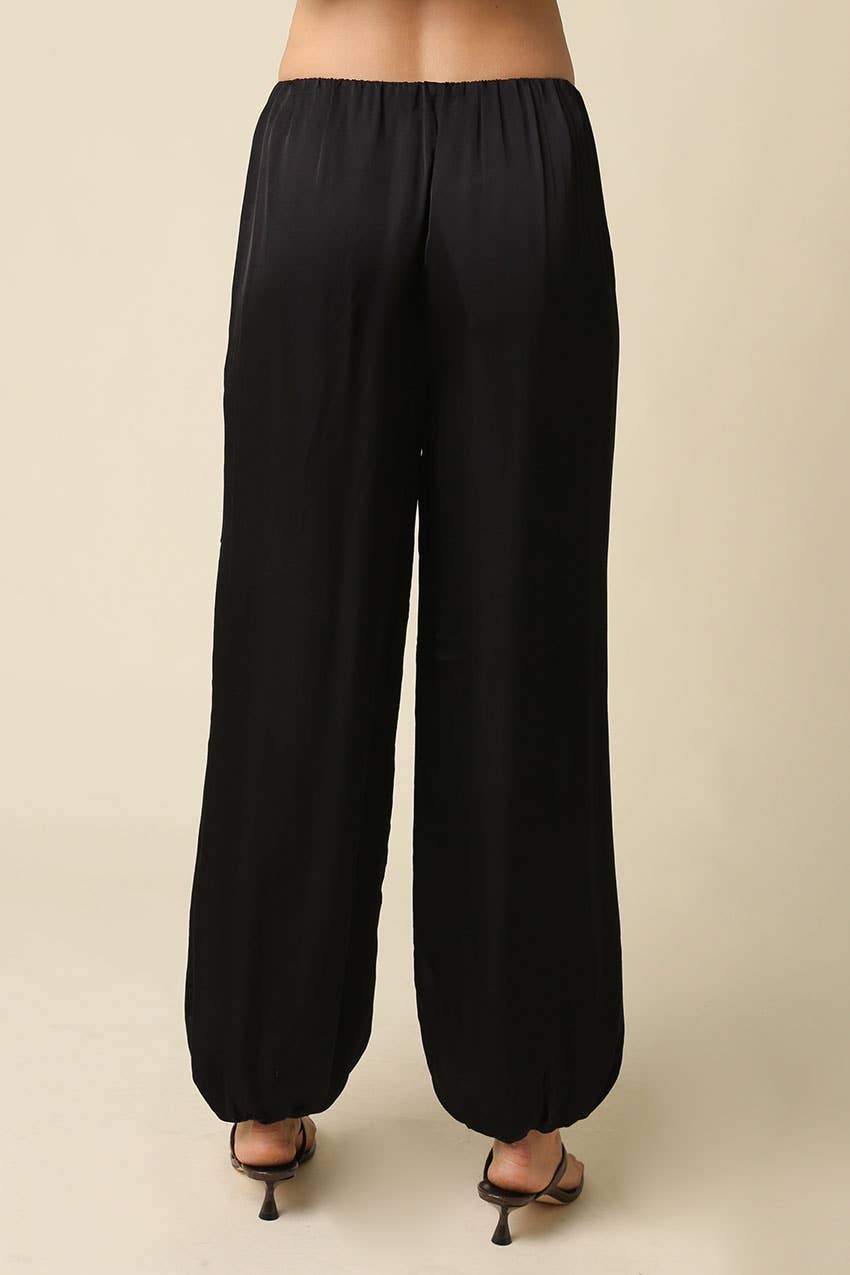 Jodi Elastic Hem Satin Pants