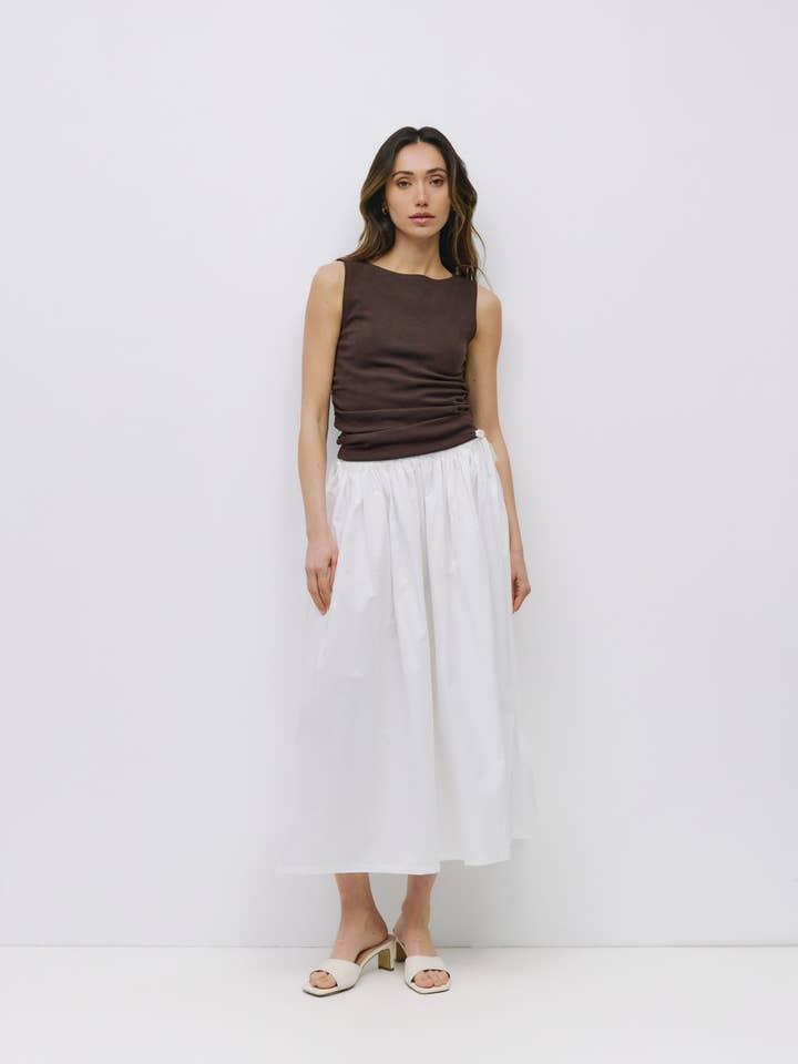 Kiana Midi Side Tie Skirt