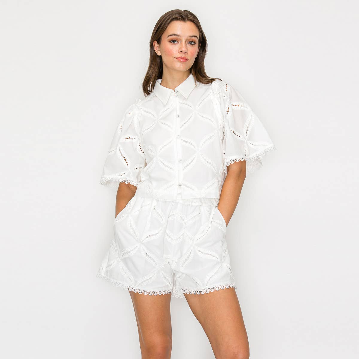 Pure White Cotton Shirt