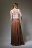 Plaid Elastic Back Maxi Skirt