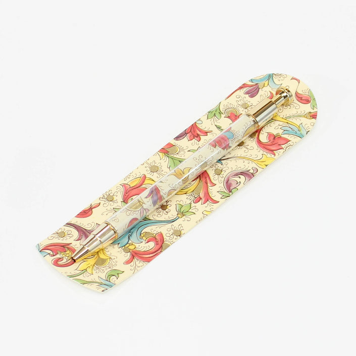 Florentine Pen With Matching Bookmark, Italian Stationery