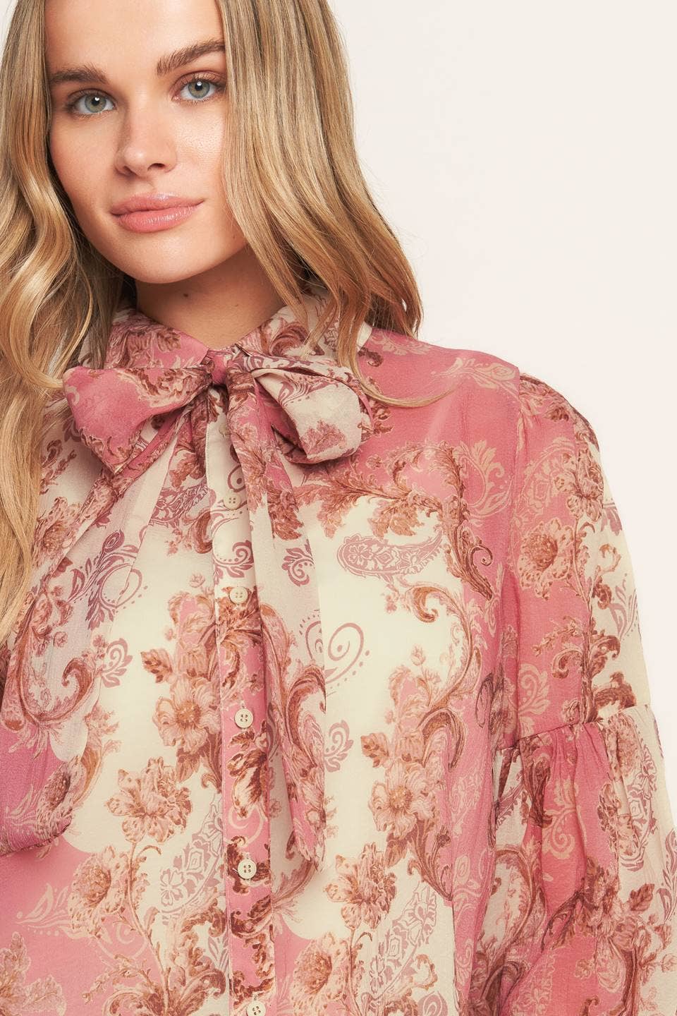 Florentine Tie Neck Blouse