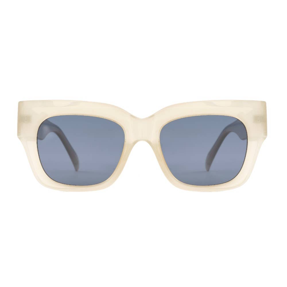 CELIA | Transparent Bone | Smokey Lens