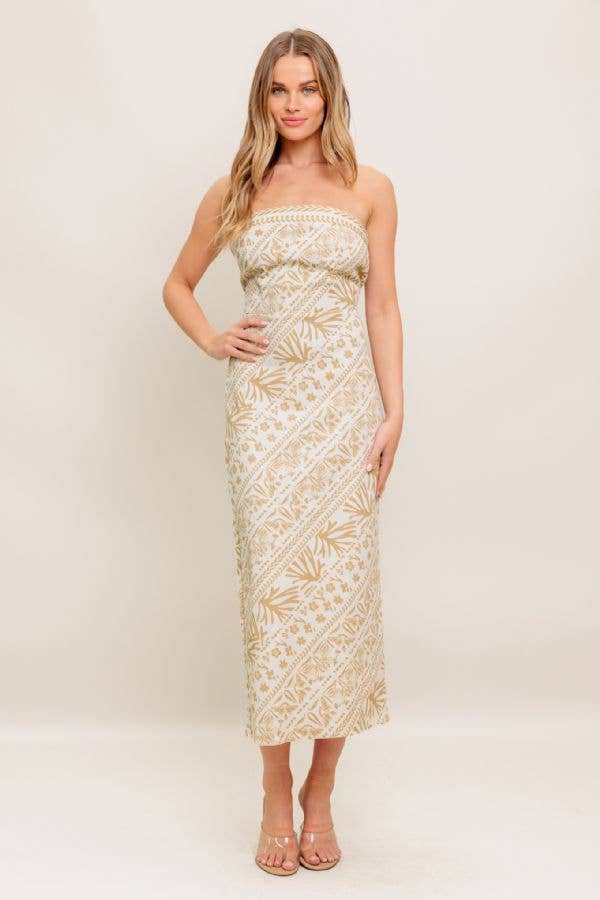 The Mackenna Strapless Midi