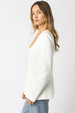 Lilia Linen Scoop Neck Blazer