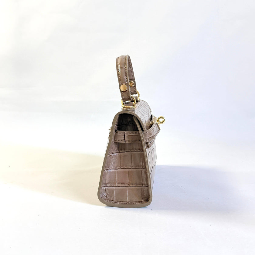 The Adelina Croc Bag