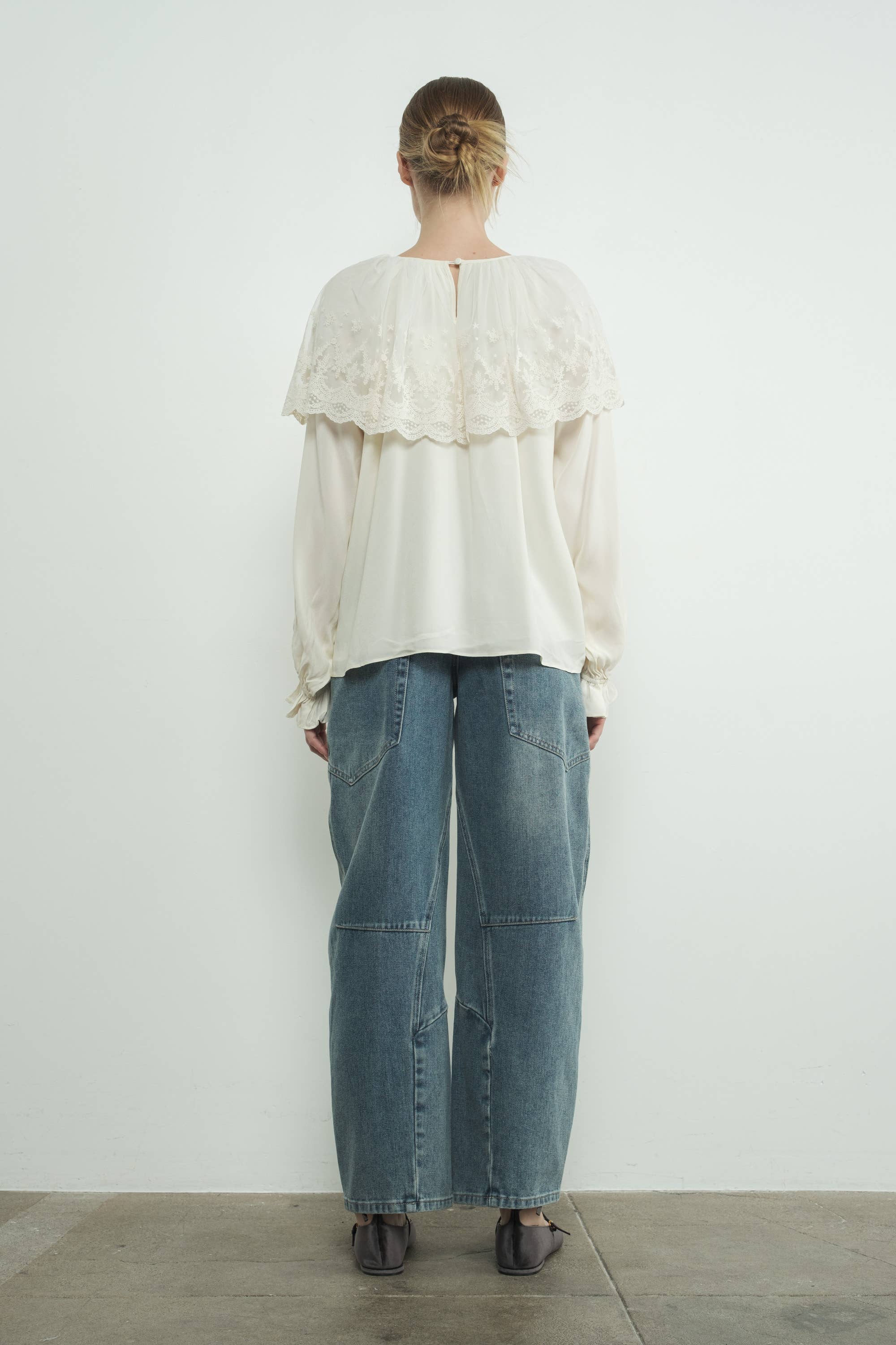 Lace Cape Blouse