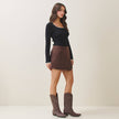 Vegan Suede Skort